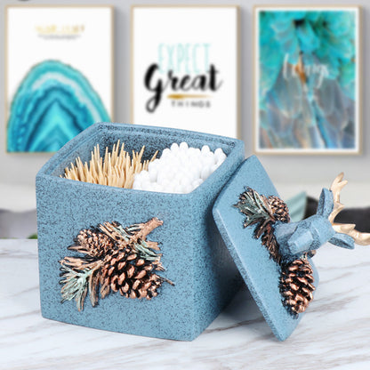 European Style Toothpick Box Cotton Swab Box Storage Box Creative Toothpick Holder - ❤️Princess Store❤️