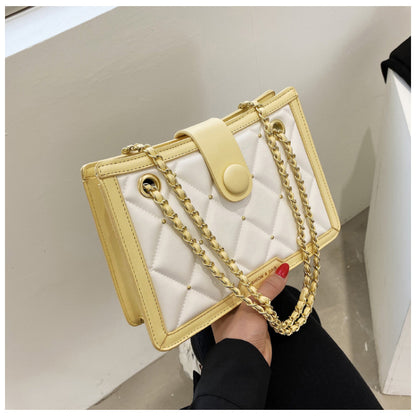 Elegante Schultertasche mit Rhombic Chain Design – Dein perfektes Accessoire für jeden Anlass - ❤️Princess Store❤️