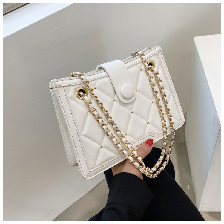 Elegante Schultertasche mit Rhombic Chain Design – Dein perfektes Accessoire für jeden Anlass - ❤️Princess Store❤️