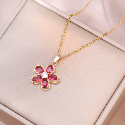 Flower Niche Design Pendant Elegant Necklace - ❤️Princess Store❤️