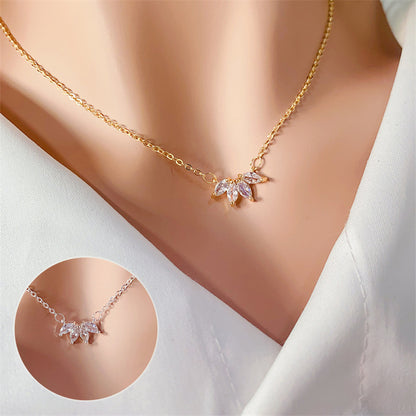 Minimalistische Lotusblüten-Halskette – Funkelnder Modeschmuck für Damen und Mädchen - ❤️Princess Store❤️