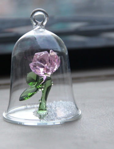 Crystal glass cover rose - ❤️Princess Store❤️