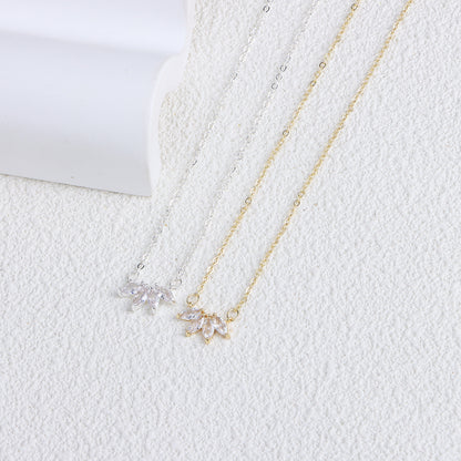 Minimalistische Lotusblüten-Halskette – Funkelnder Modeschmuck für Damen und Mädchen - ❤️Princess Store❤️