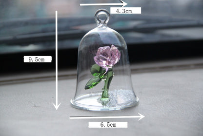 Crystal glass cover rose - ❤️Princess Store❤️