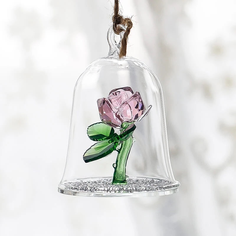 Crystal glass cover rose - ❤️Princess Store❤️