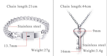 Couple Bracelet Necklace Fashion Suit - ❤️Princess Store❤️