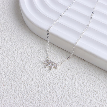 Minimalistische Lotusblüten-Halskette – Funkelnder Modeschmuck für Damen und Mädchen - ❤️Princess Store❤️