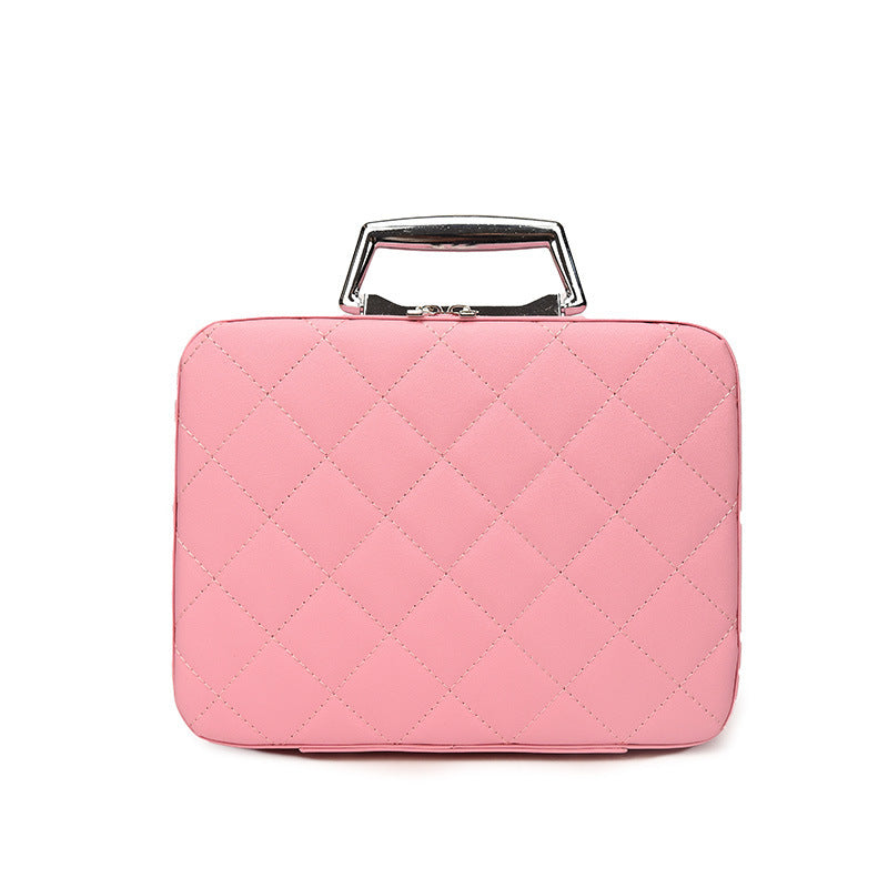 Kosmetik tasche mit Griff und Spiegel Mode große Kapazität tragbare Make-up Aufbewahrung taschen für Frauen - ❤️Princess Store❤️